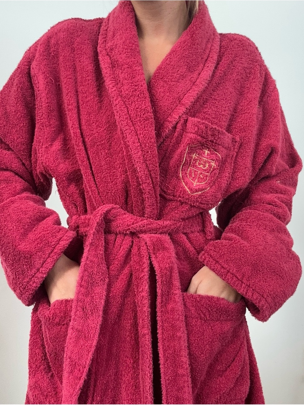 Victoria's Secret Plush Shawl-Collar Robe in Deep Raspberry - Picture 11 of 15